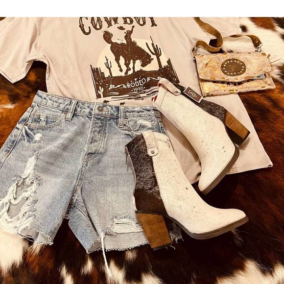 NEW ALCALA'S BOOTS george cowhide boots in multi - Picture 6 of 6